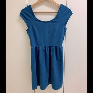 AEO Blue Ponte Crossback Dress Sz S